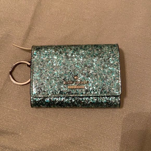 kate spade Handbags - Kate Spade Blue Glitter Bug Darla Wallet.
